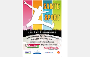 Opération  Sainté Sport , salle Omnisport du parc François Mitterrand à St Etienne  