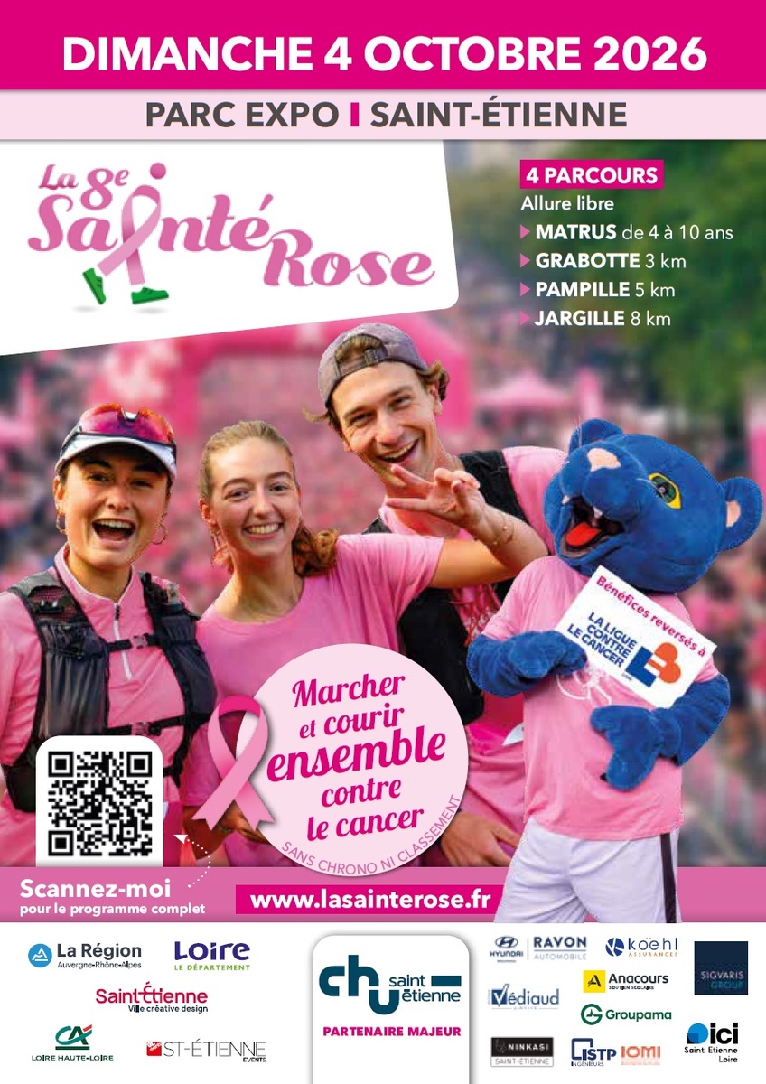 Octobre ROSE / La 8ème Sainté ROSE avec Stand de hockey !