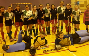U16/14 filles à St Etienne (hockey en salle)